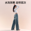 SIINSIIN阔腿牛仔裤宽松秋季2025新款高腰直筒裤 商品缩略图1