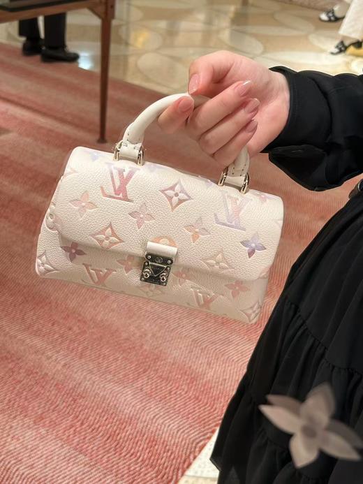 驴家 Madeleine NANO 水彩渐变效果装饰点缀可拆卸链条 牛皮革 手提包 女款 梦幻紫(JPH) 商品图3