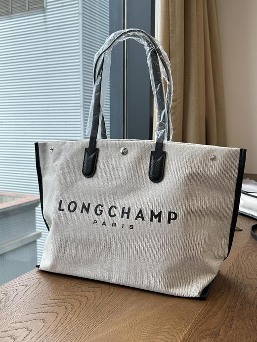 LC珑香 25新款限定棉麻帆布+牛皮 购物袋/mini托特包/hobo包/饭盒包/方包 Z-15601 商品图3