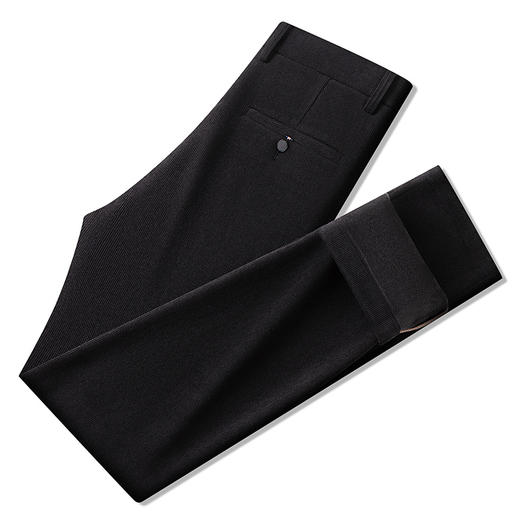 罗蒙冬季保暖加绒休闲裤西裤通勤百搭商务风气质舒适直筒男士长裤子 商品图4