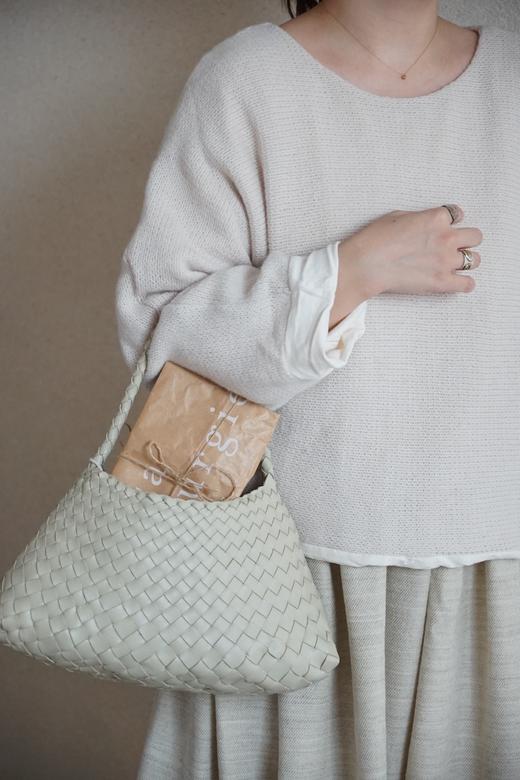 elsa esturgie米色圆领长袖上衣 商品图0