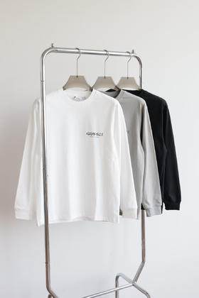 小也人25秋季款 字母印花长袖T恤 CX215