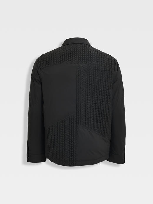 callisto乐行系列黑色衬衫款鹅绒服 商品图1