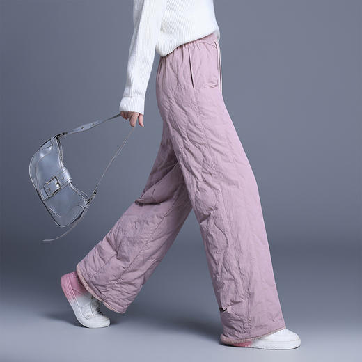 90%鸭绒填充 冬季加厚羽绒裤女 休闲百搭滑雪裤长裤 罗蒙 商品图3