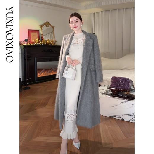 余潇潇【唯美梦境】绵羊毛手工镂空钩花烫钻短袖羊毛衫&长袖款&半裙 商品图4