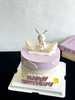 主题奶油蛋糕 | 鲜果原味奶油 - 粉紫色兔宝宝 商品缩略图0