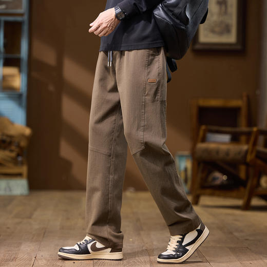 【柔软亲肤 丝滑垂顺 久穿如新】美式工装休闲裤 商品图5