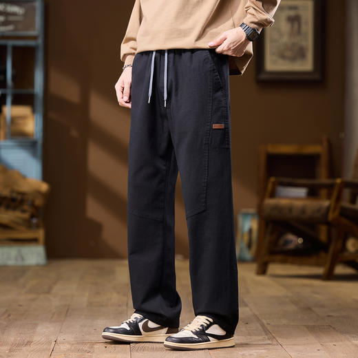 【柔软亲肤 丝滑垂顺 久穿如新】美式工装休闲裤 商品图2