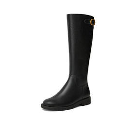 【云粉节】BF楼TATA卢昱晓TATA他她超模靴骑士靴大筒围显瘦长靴女高筒休闲靴7TGA8DG5吊牌价1699