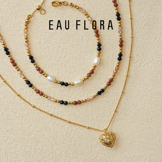 【星河流金】金砂石蓝砂石项链 商品图2