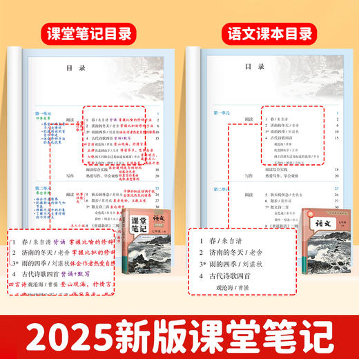 【斗半匠】2025新版上册 课堂笔记初中语数英随堂笔记随堂练习全版本 商品图1