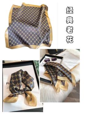 🔥🔥秋季拥有精致贵感的秘诀是【菲诺偲时尚芭莎真丝方巾】💕当然是戴上一条丝巾啦👍 一到初春🍂走在大街上看到的都是黑白灰棕💥 而丝巾搭配纯色衣服