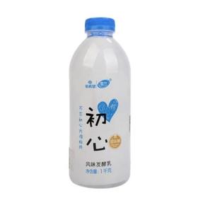 【超市】新希望雪兰 初心风味发酵乳 1kg/瓶