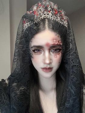 paprikacon 日抛  双生血瞳 直径14.5mm着色14.0mm   cos (两片装)