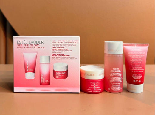 【国庆中秋限时活动】【保税仓直发·全球购】雅诗兰黛红石榴旅行套装小样三件套 （精华水30ml+洁面30ml+面霜15ml） 商品图5