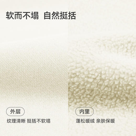 拓路者加绒连帽卫衣女2025年秋季新品半开襟套头上衣长袖加厚外套 商品图3