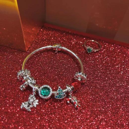 G435潘多拉圣诞树毒姜饼人小麋鹿手镯 商品图1