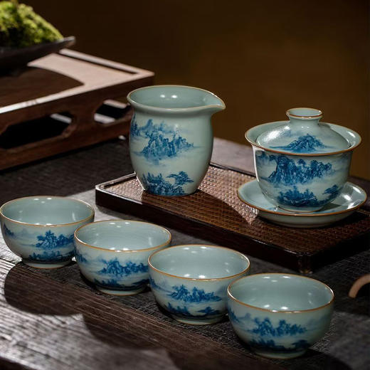 问鼎鼎青青花套组 青山有思 商品图0