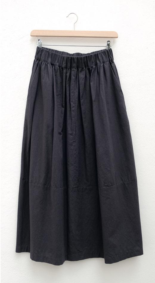 elsa esturgie黑色棉麻半裙 商品图8