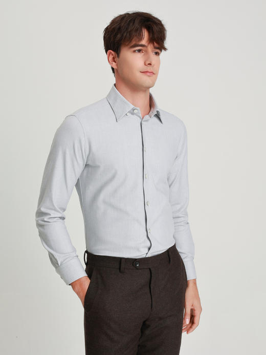 callisto海豚灰弹力棉衬衫 商品图3