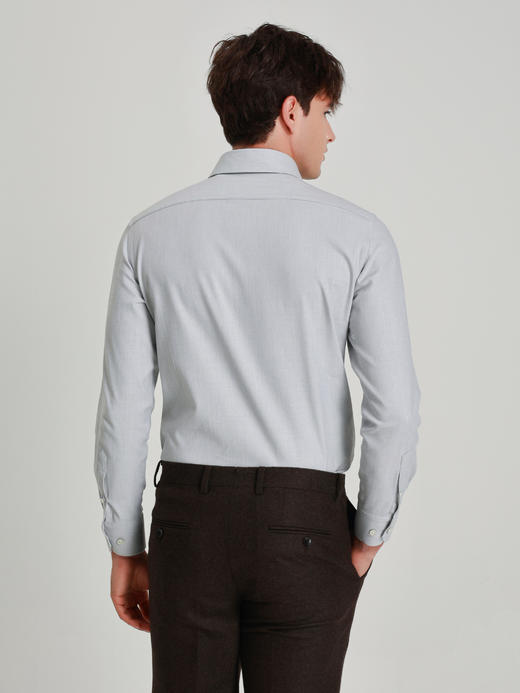 callisto海豚灰弹力棉衬衫 商品图4