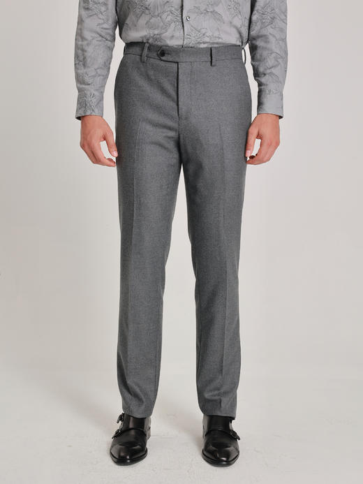 callisto海豚灰绵羊毛西裤 商品图2