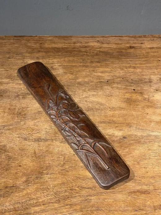 黄花梨雕花卉纹文房臂搁，顺丰包邮 商品图10