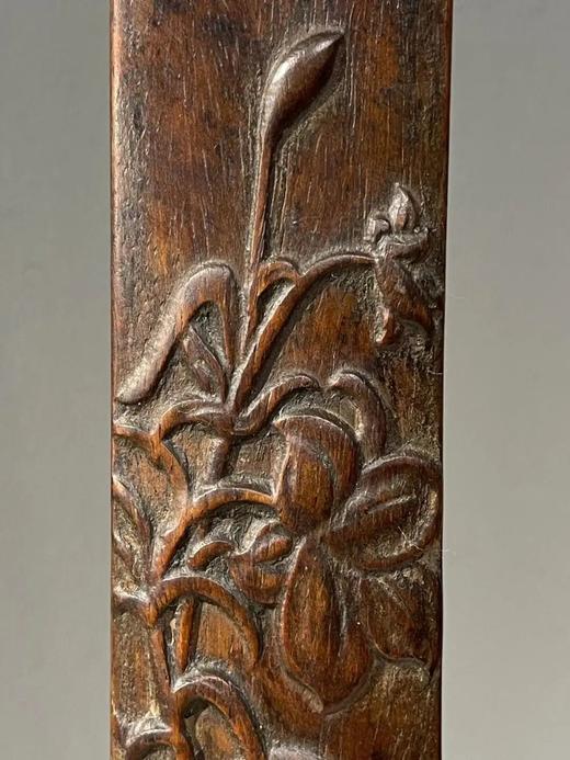 黄花梨雕花卉纹文房臂搁，顺丰包邮 商品图13