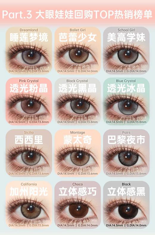 Jellibo 正品年抛29.9/副39.9/2副49.9/3副,流光星海冻冻梨花水波光棕 商品图4