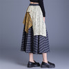 2025秋季新款时髦撞色百褶大摆裙格纹松紧腰MYX2678 商品缩略图2