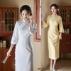 GX复古国风年轻女士日常可穿旗袍裙2025秋季新款改良新中式大袖旗袍 商品缩略图0