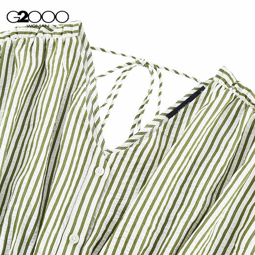 G2000女装FW25商场新款【泡泡纱】柔软舒适收腰显瘦无袖连衣裙53231075 商品图1