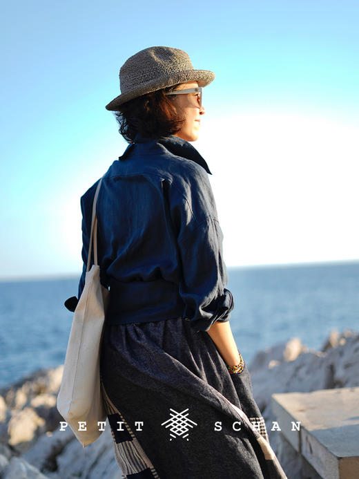 PETIT SCHAN小闪 CLO#355 just right 刚刚好 经典款纯亚麻基础长袖衬衫四季外穿内搭纯色衬衣多色可选 商品图9