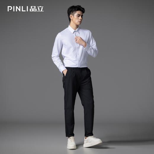 PINLI品立春季新款商务休闲修身长袖衬衫男士百搭三防衬衣潮GD253113035 商品图4