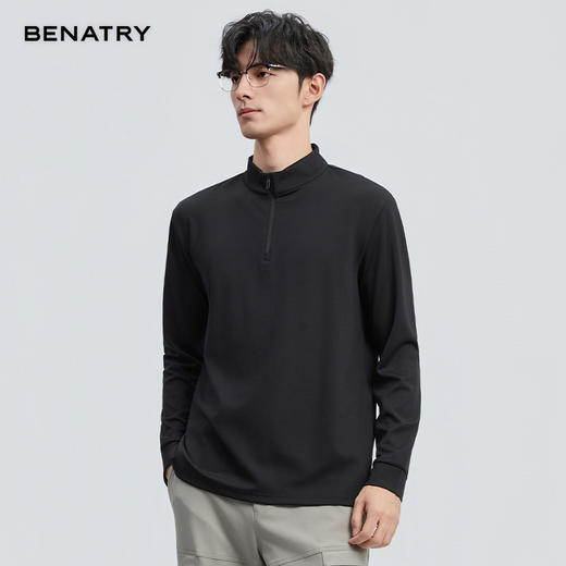 贝纳川2025秋季新品半拉链套头卫衣ECF313003 商品图1