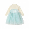 笛莎Deesha 童装女童连衣裙2025冬新款女童层叠蛋糕毛织拼接网纱公主裙 商品缩略图4