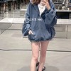 大王2025秋冬新款拉链衫！重磅水洗成衣染色做旧连帽拉链衫卫衣 高街奢潮外套夹克 商品缩略图0