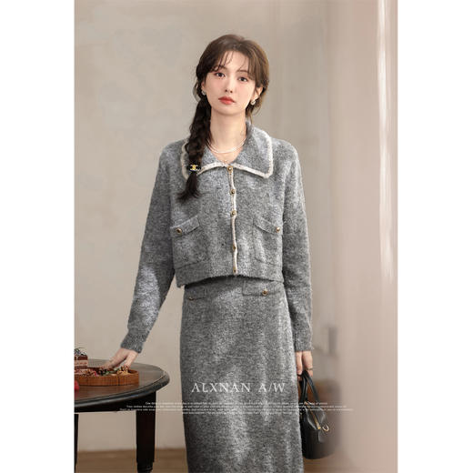 鹿向南《悠闲时光》法式气质半身裙L33235BQ 商品图0