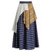 2025秋季新款时髦撞色百褶大摆裙格纹松紧腰MYX2678 商品缩略图4
