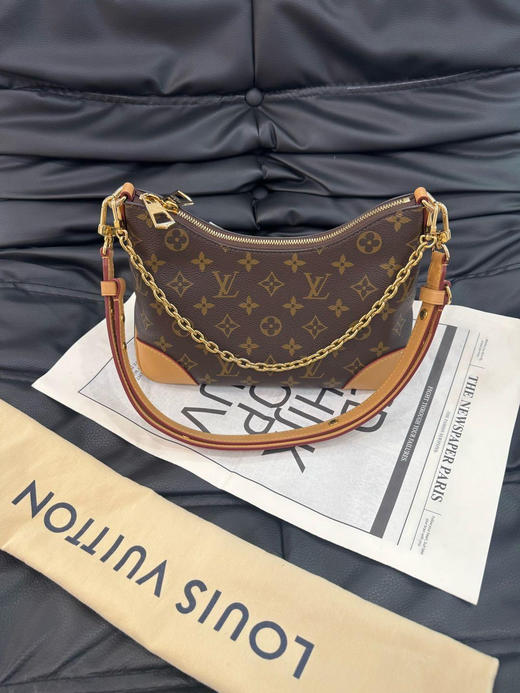 LV boulogne 老花 黄牛角 斜挎包 商品图0