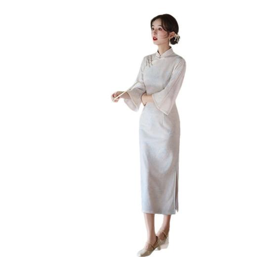 GX复古国风年轻女士日常可穿旗袍裙2025秋季新款改良新中式大袖旗袍 商品图4