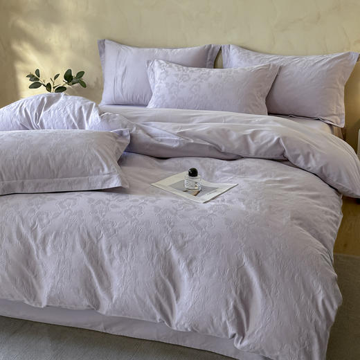 【热卖推荐】自然醒轻奢高支浮雕立体提花床盖款四件套HS 商品图3