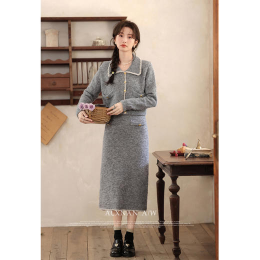 鹿向南《悠闲时光》法式气质半身裙L33235BQ 商品图3