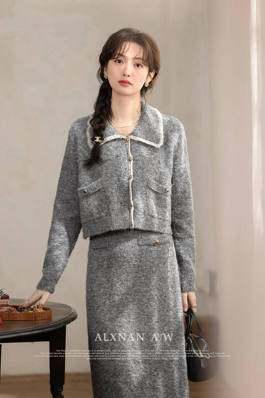 鹿向南《悠闲时光》法式气质半身裙L33235BQ 商品图5