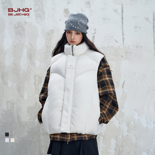 BJHG不计后果空气层马甲棉服男款冬季2025新款棉衣保暖棉袄外套女 商品图0