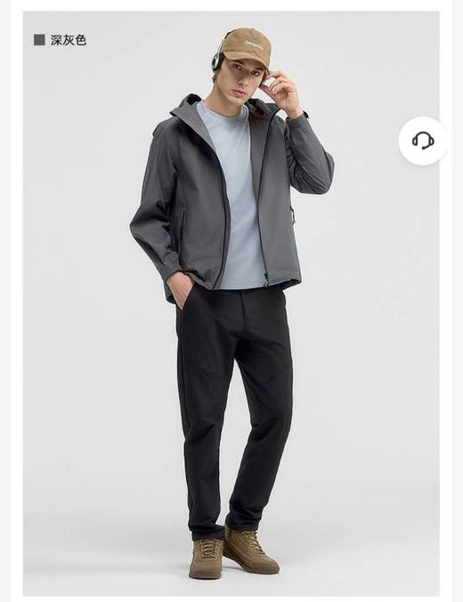 【云粉节】【95折】6楼卡特CAT秋冬款冲锋衣深灰色CO3JAW31051C08，吊牌价1598，现价1518 商品图2