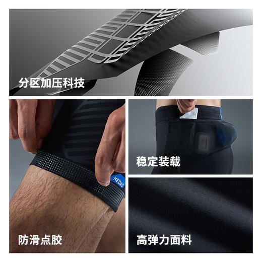 内道聚能力收纳五分紧身裤男透气弹力支撑越野跑步裤 商品图1