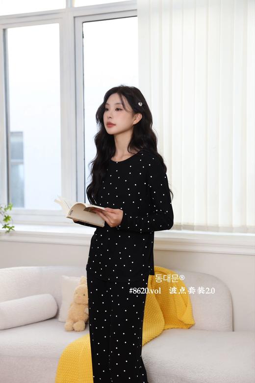 韩订单波点末代棉体感舒适亲肤居家套装睡衣 商品图6
