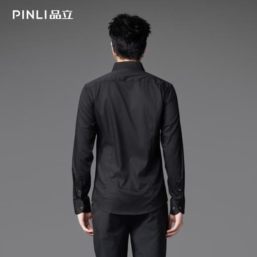 PINLI品立2025秋季新款商务休闲衬衣男士纽扣尖领内搭长袖衬衫潮GD253113032 商品图4