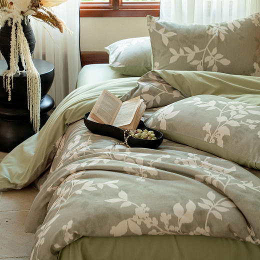 自然醒全棉贡缎磨毛数码印花四件套HS 商品图2